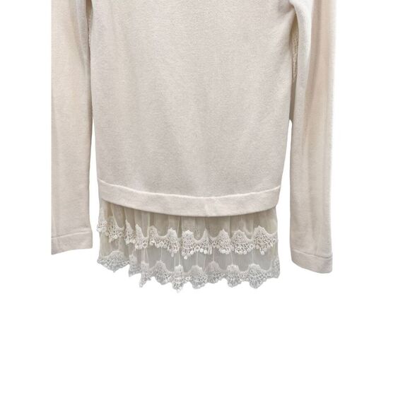 Anthropology Sunday in Brooklyn braided front ruffle lower part of pullover swea - Picture 11 of 16